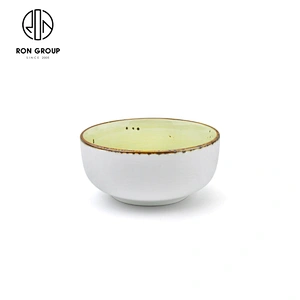 Western Restaurant Hotel Porcelain Rice Soup Salad Round Bowl