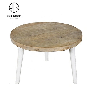 Customized Fashion Durable Wooden Hotel Dining Round Table For Sale