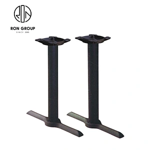 2019 model design  Black casting iron metal table base legs  with square base