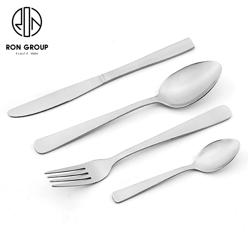 Wholesale Restaurant Coffee Shop Customize Stainless Steel Metal Cutlery Set