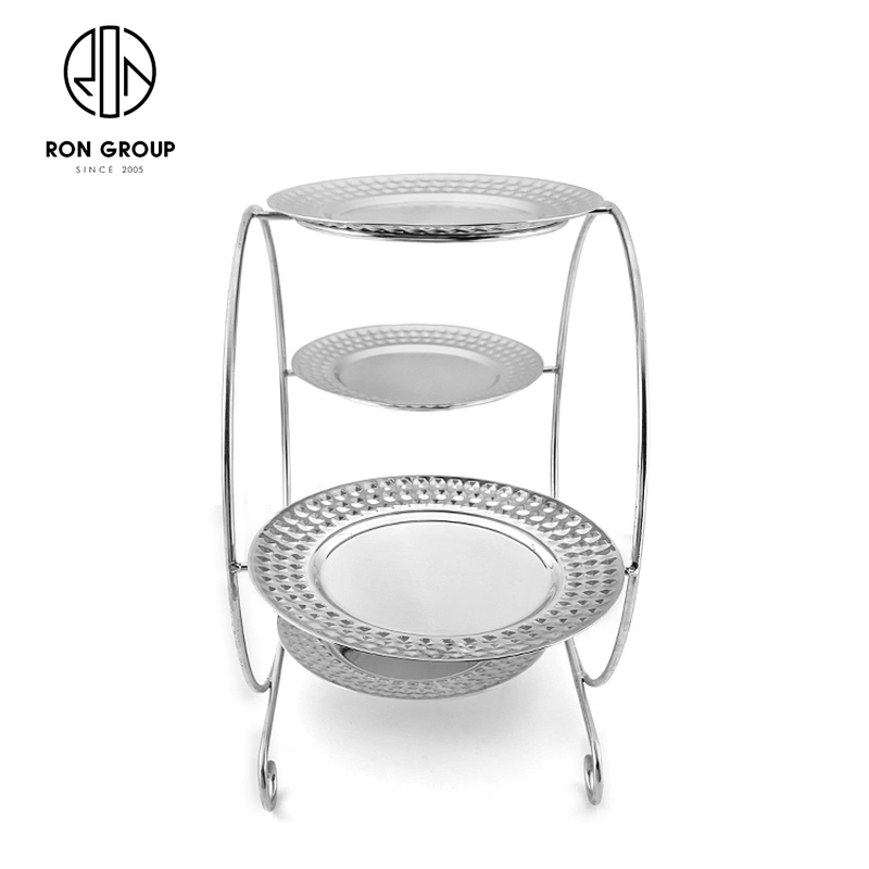 Table Decoration Food Display 4-Layer Metal Multi-Layer Fruit Plate