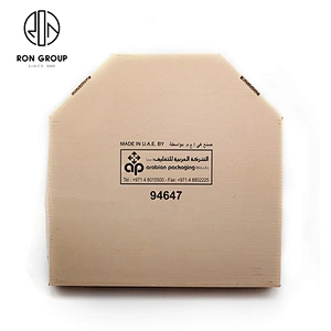 Fast Food Store Use Disposable Take Away Hexagonal Corrugated Pizza Box