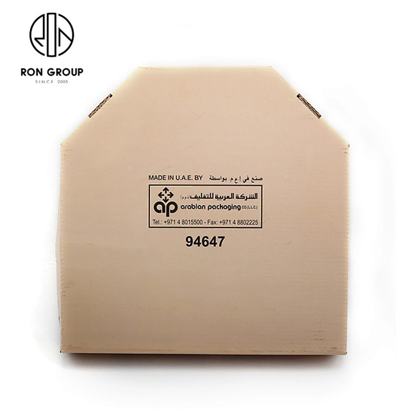Fast Food Store Use Disposable Take Away Hexagonal Corrugated Pizza Box
