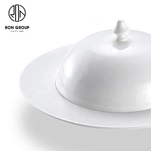 Restaurant Round Tableware Ceramic White Customized Soup Bowl