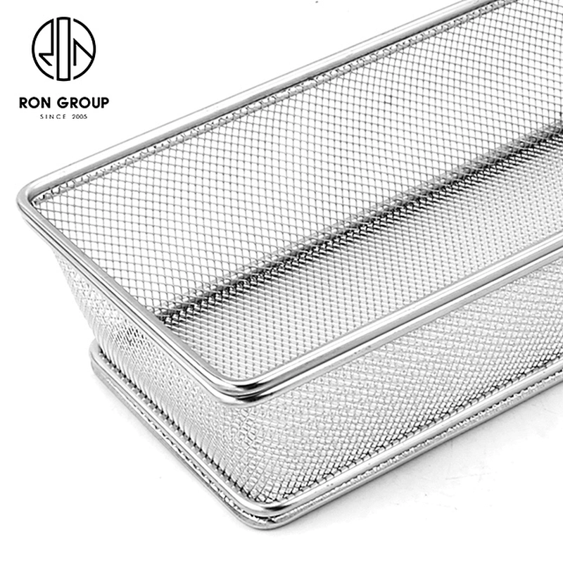 Wholesale Metal Weave With Metal Handle Kitchen Accessories Deep Fry Basket
