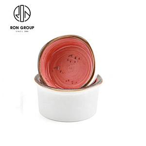 Exquisite Portable Small Round Dish Modern Restaurant Dinnerware