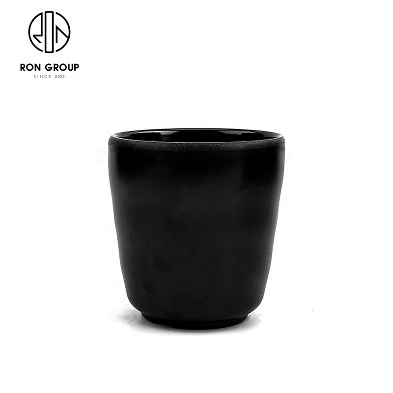 Cups Eco-friendly Coffee Tea Milk Drink Cup Black Imitation Porcelain Cup