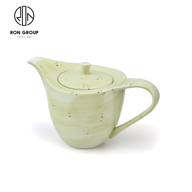Factory Direct Heat Resistant Teapot White Porcelain Coffee Pot With Handle
