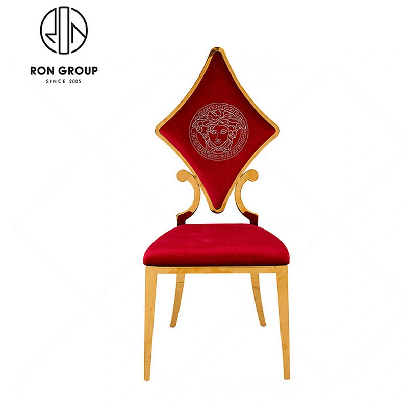 Luxury gold stainless steel banquet wedding event chair