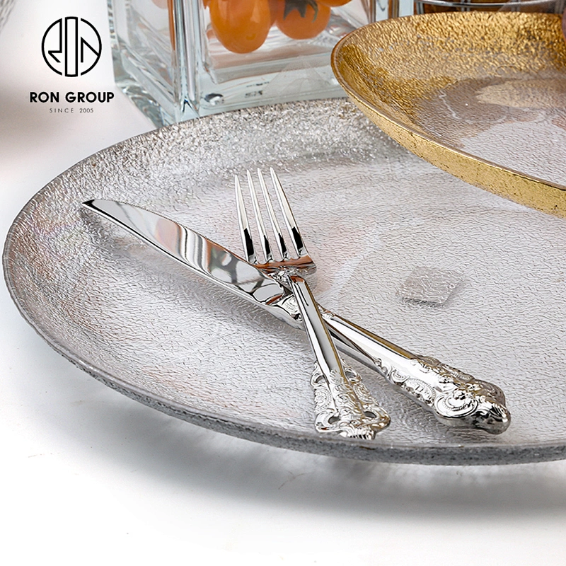 Luxury Kitchen Fork Spoon Knife Stainless Steel Silver Reusable Cutlery Set