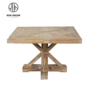 Modern Customized Square Portable Black Feet Parquet Table