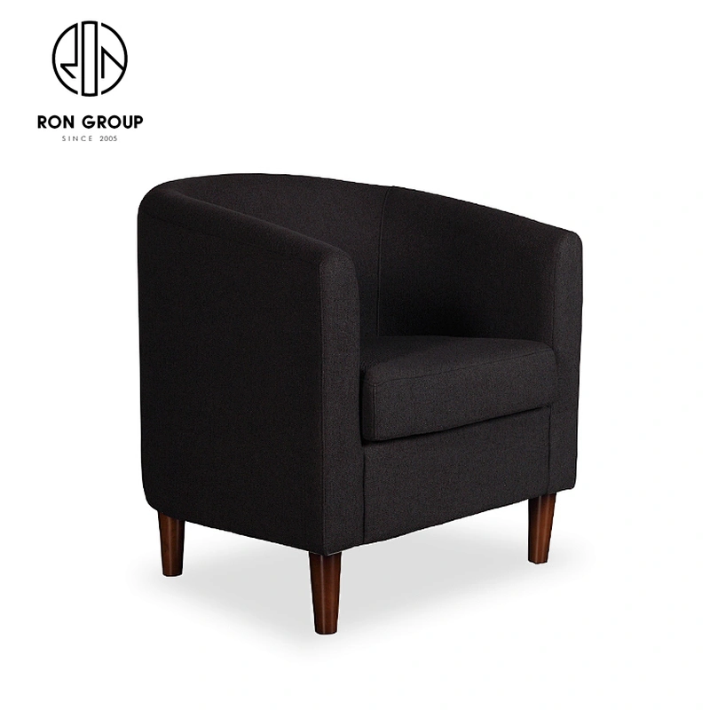 Modern Furniture Linen High Density Foam Wood Frame Leisure Living Room Chair