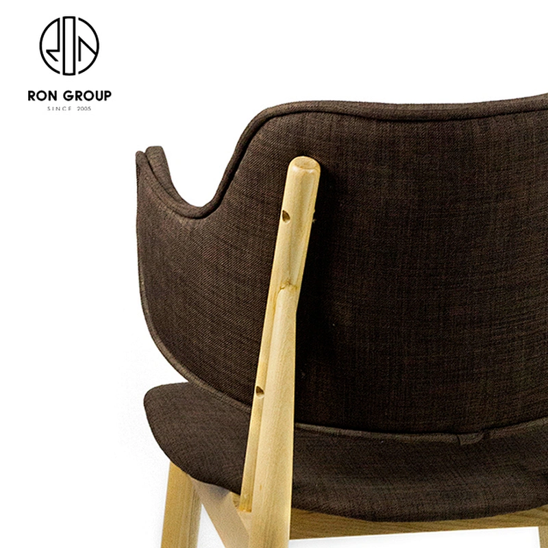 Nordic Restaurant Wooden Furniture Armrest Chairs Set Dining Room