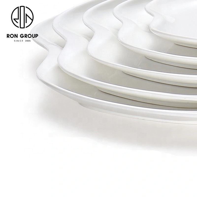 Fancy Dinnerware Custom Intersperse Rhombus Shape Ceramic Dinner