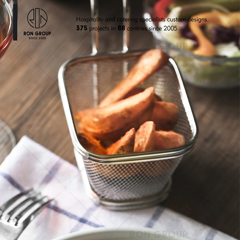 Wholesale Restaurant Stainless Steel Small French Fry Basket