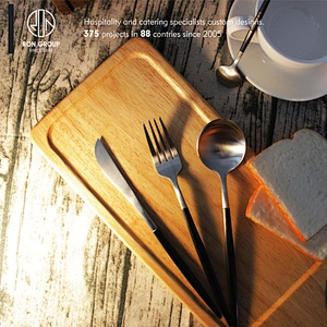 Low MOQ  restaurant dining table metal steel cutlery set