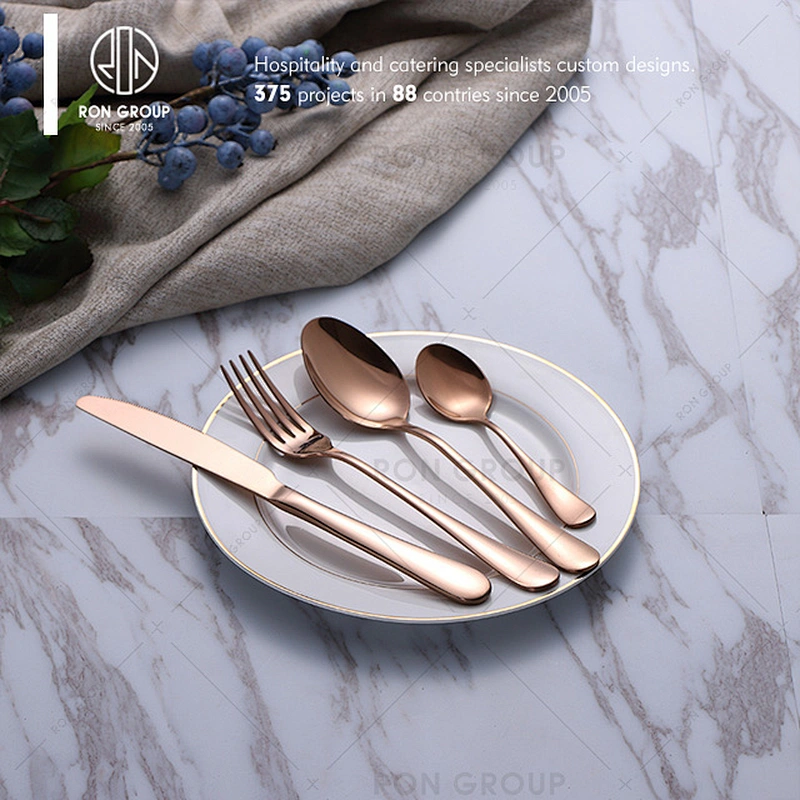 Good Quality Gold Plated Cutlery Set For Restaurants