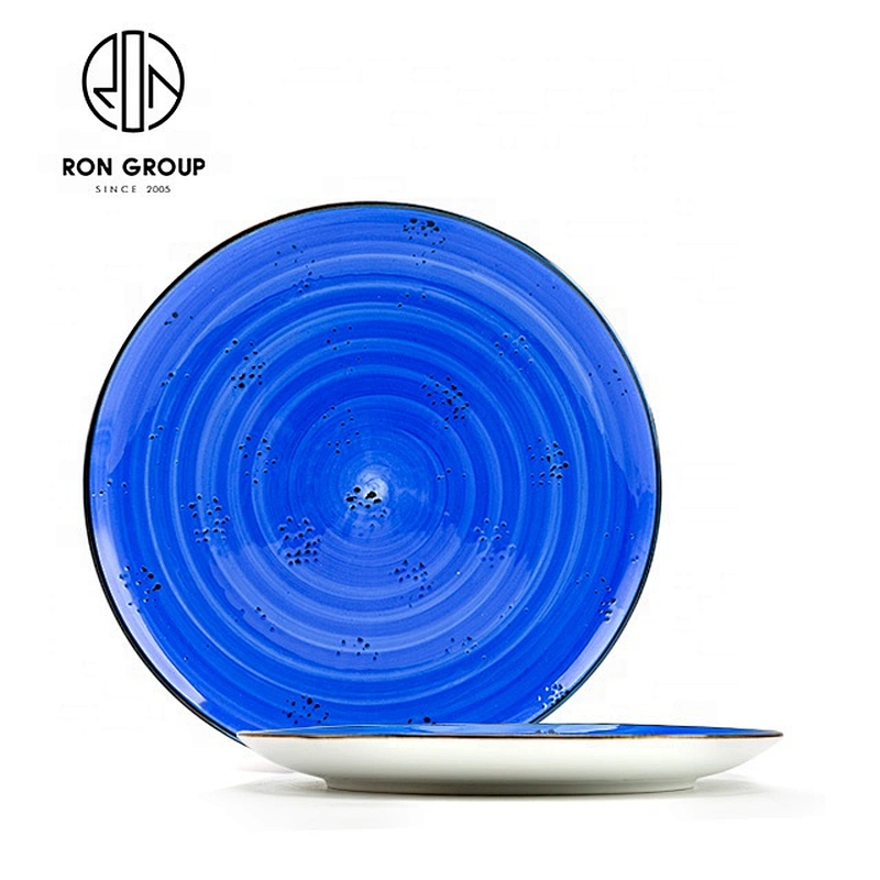 Shallow Plate High Strengthened Porcelain Big Round Dinner Plates