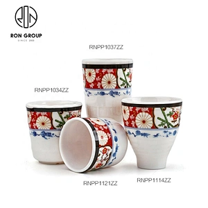 Shall Safe High Quality Melamine Plastic Blue And White Porcelaingrain Cup
