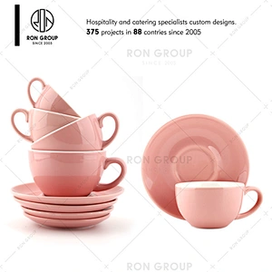 Cafe Yellow Ceramic Coffee Cup Set