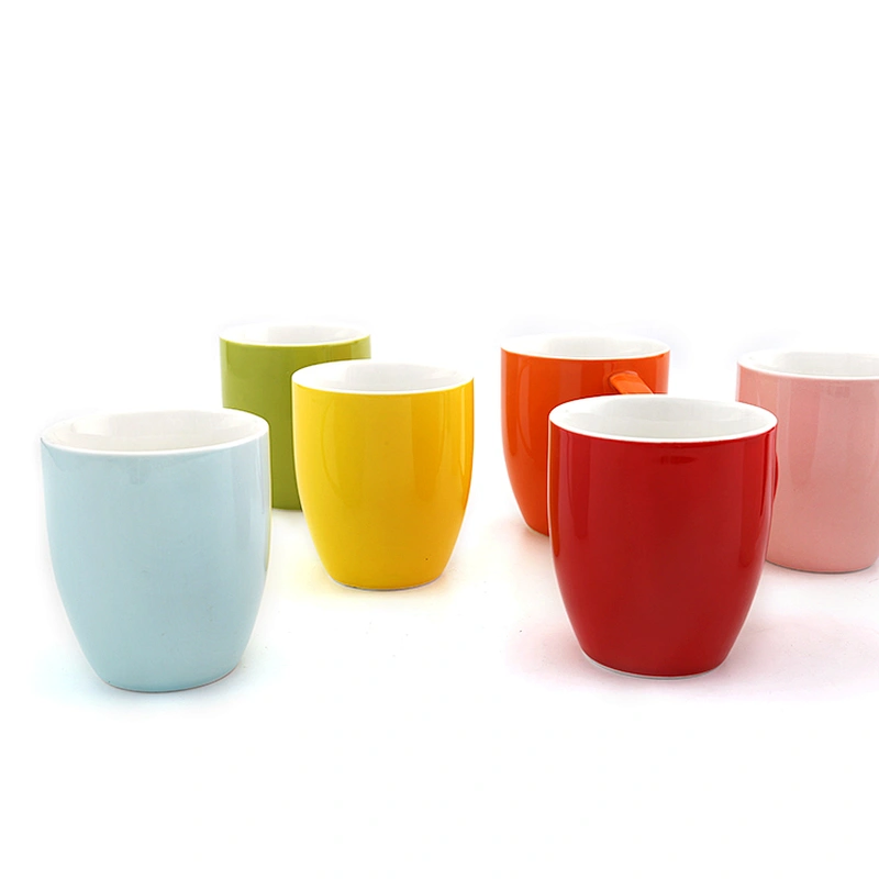 Custom 380ML Handmade Cup Coffee Porcelain Ceramic With Handle