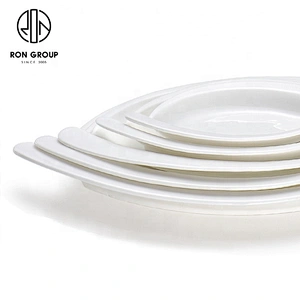 Wholesale High Quality Porcelain Dinnerware Egg Shape Plate For Restaurant