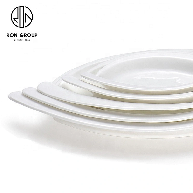 Wholesale High Quality Porcelain Dinnerware Egg Shape Plate For Restaurant