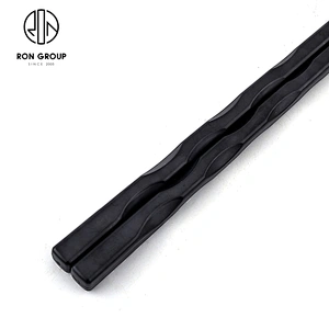 Hot Sale Hotel Restaurant Wave Style Black Color Japanese design chopsticks