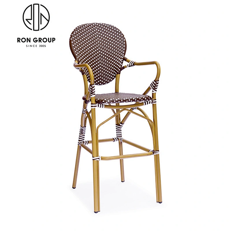 Wholesale Restaurant Outdoor Aluminum PE Rattan Chair