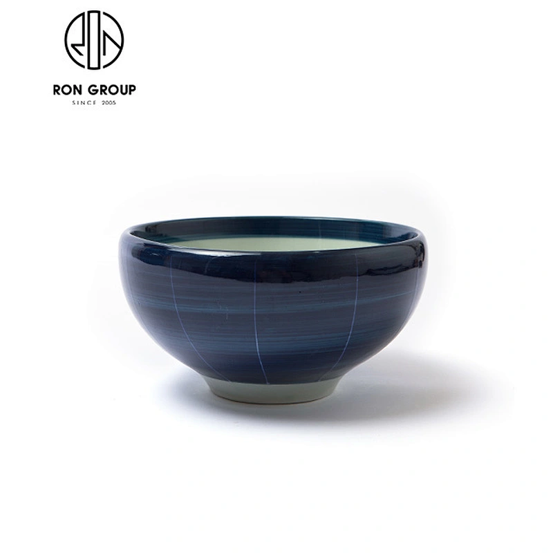 Blue Coated Ceramic Wholesale Mugs Cups for Restaurant