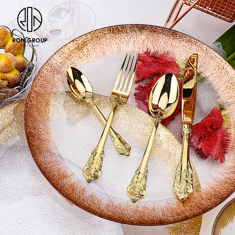 New Design Wedding Reusable Restaurant Flatware Eco Friendly Cutlery Set