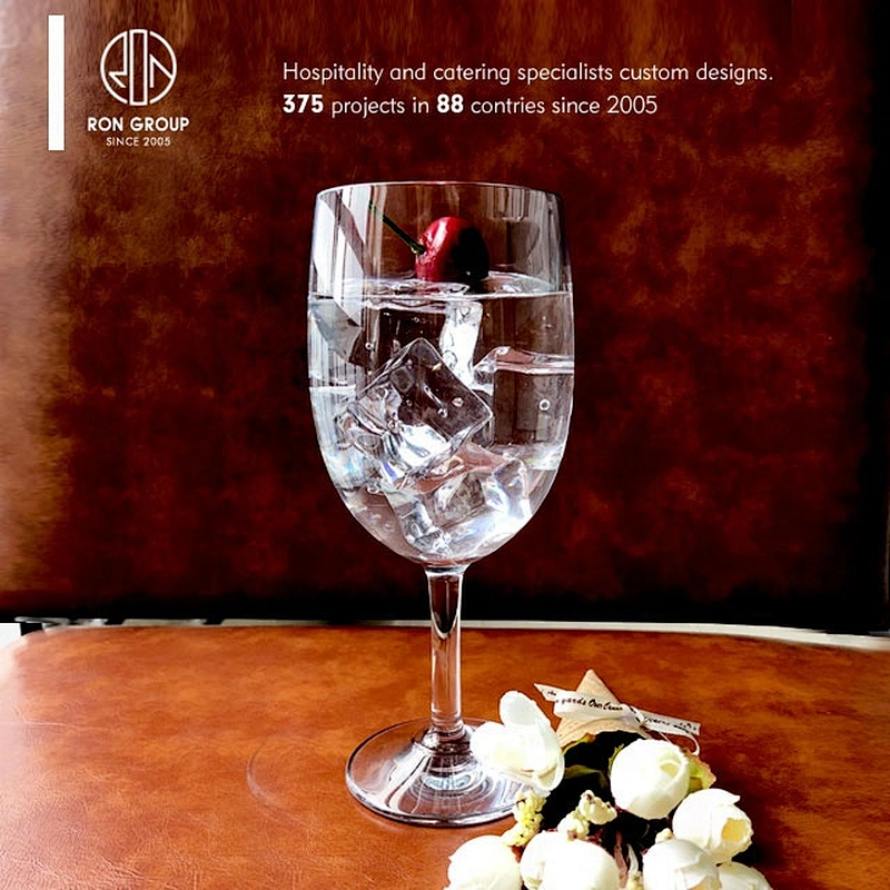 High End Anti-Fall Restaurant Crystal Polycarbonate Goblet