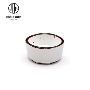 Wholesale Restaurant Custom Logo White Round Ceramic Dinner Plates