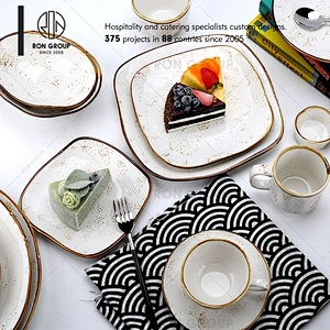 Wholesale Stylish Ceramic Restaurant Hotel Ceramic Dinner Plate