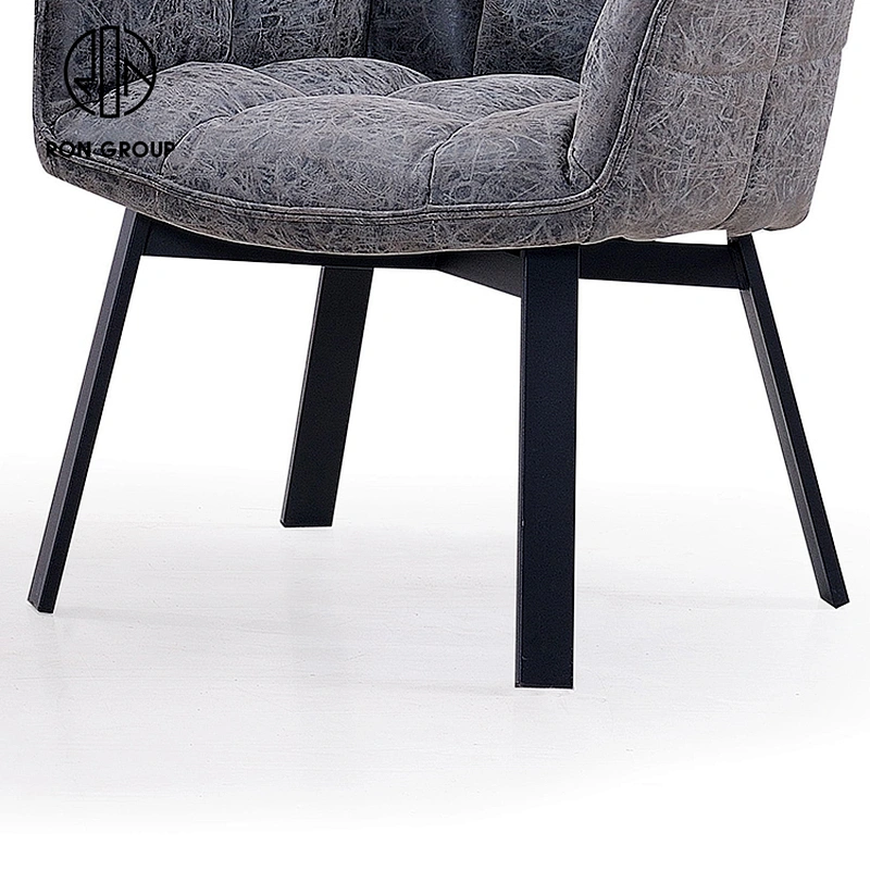 Modern Living Room Leather Metal Inner Frame Leisure Dining Chair