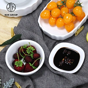 Restaurant Household Cereal Oatmeal Serving Salad Bowls Round Porcelain Dinner Bowl