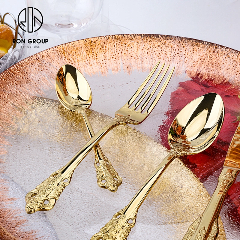 New Design Wedding Reusable Restaurant Flatware Eco Friendly Cutlery Set