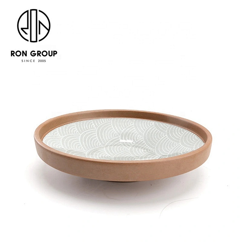 Wholesale Irregular Edge 8 Inch 10 Inch Custom Ceramic Plates