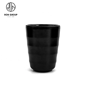 High Quality Eco-friendly Coffee Tea Drink Cup Black Ceramics Melamine Cup