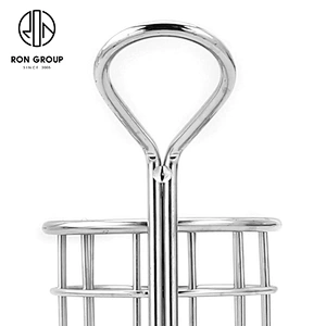 2020 New Metal Iron Wire Kitchen Accessories Stainless Steel Round Mini Fry Basket