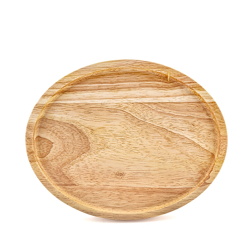 Restaurant Wooden Serving Board Four Hole Glass Cup Custom Wood Tray