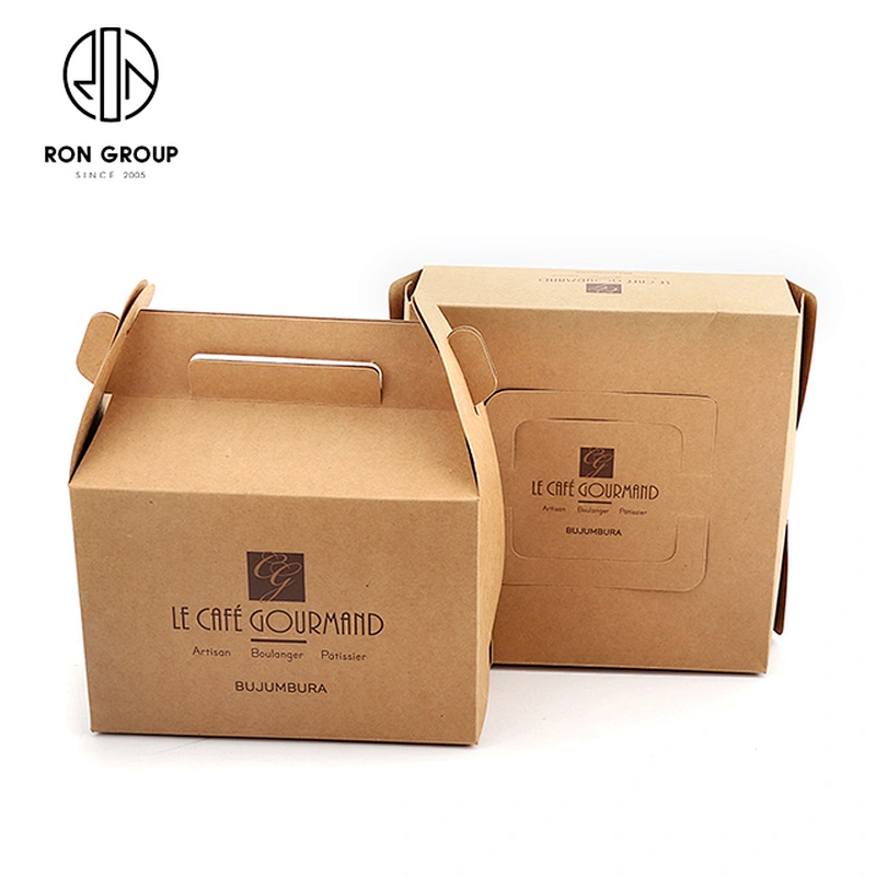 Wholesale Custom Logo Restaurant Food Containers Coffee Shop Cookie Cake Containers