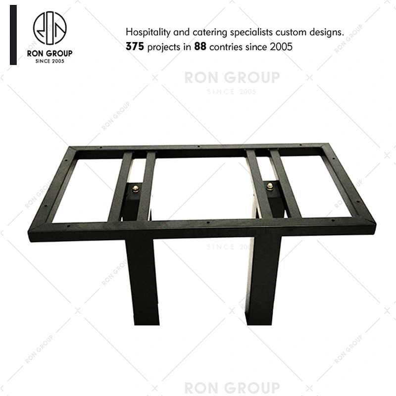 Industrial coffee restaurant wrought iron dining table base for sale