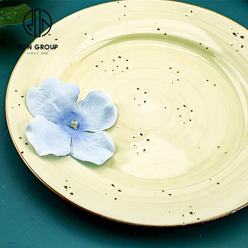 High Quality Lightweight Shallow Round Modern Restaurant Plates