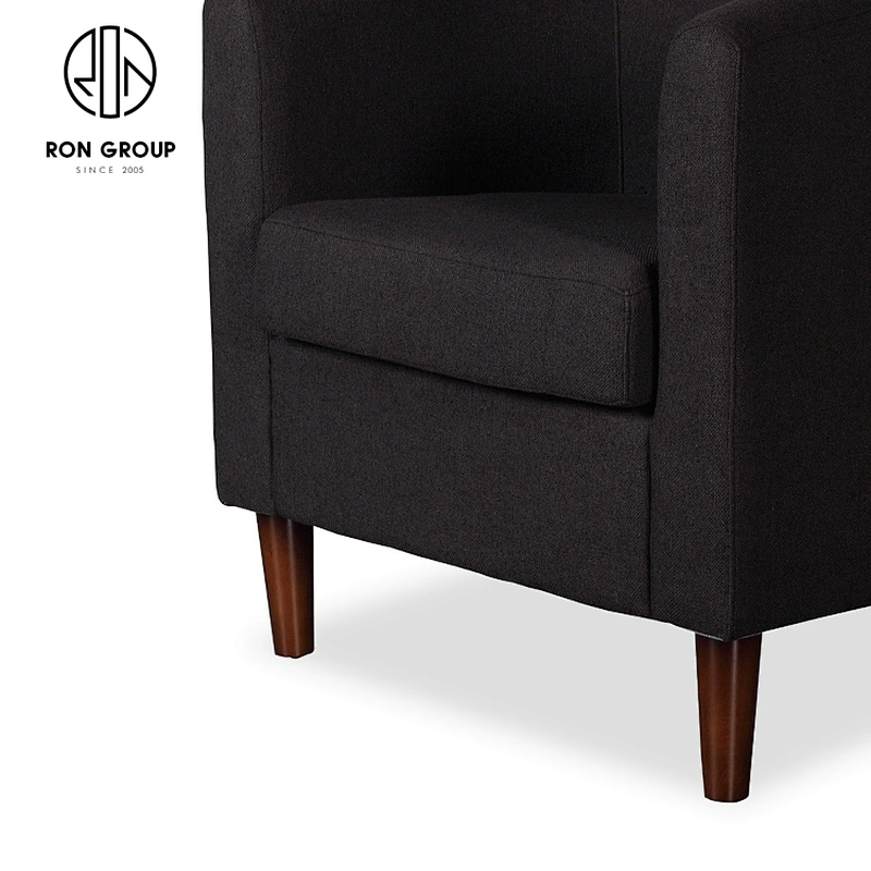 Modern Furniture Linen High Density Foam Wood Frame Leisure Living Room Chair