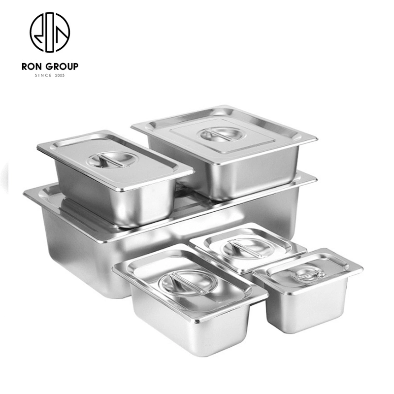 Restaurant  kitchenware supplier Stainless Steel Gastronorm Food Container Gn Pan with lids