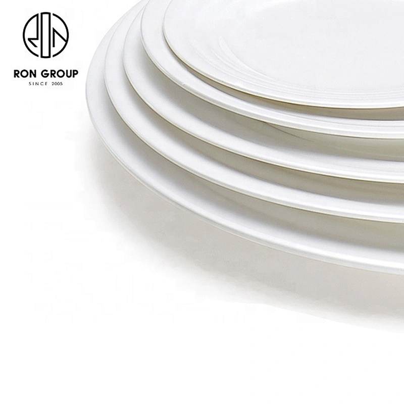 Custom Wholesale Retail Ceramic Shallow Dish For Restaurant