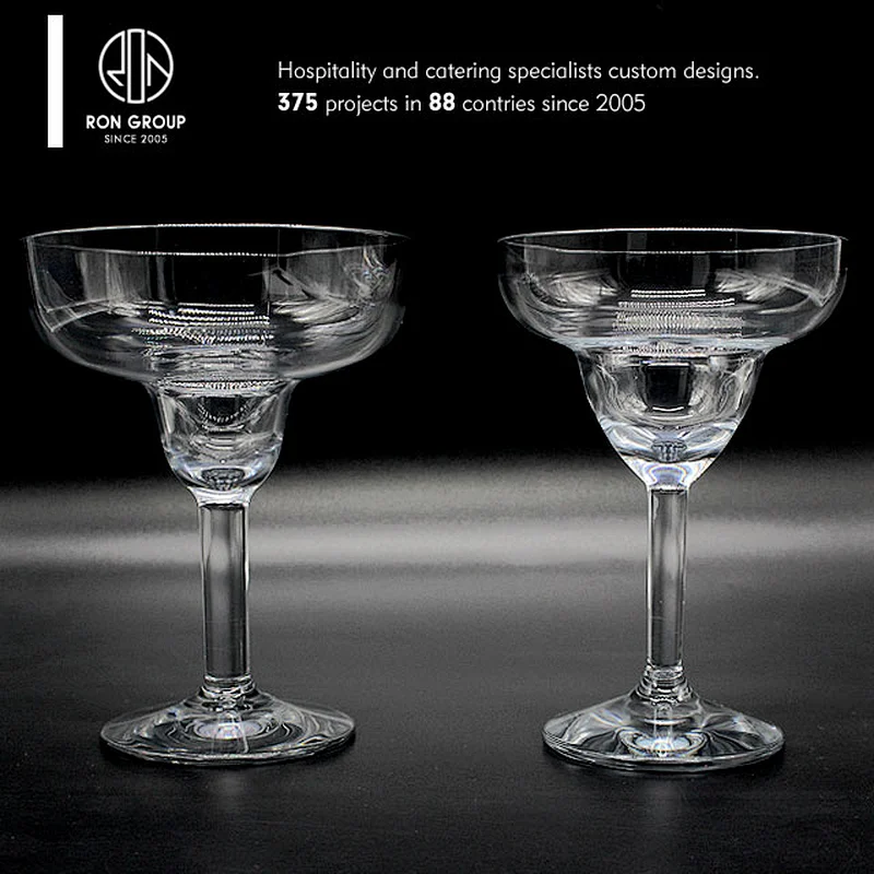 Restaurant unbreakable plastic martini cocktail cup