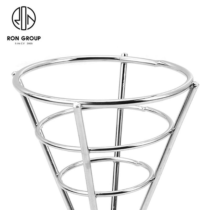 Hotel Restaurant Kitchen Small Size Stainless Steel Metal Wire French Fry Stand