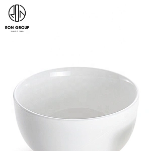 Fine White Porcelain Airtight Leakproof Serving Dinnerware Ceramic Bowl